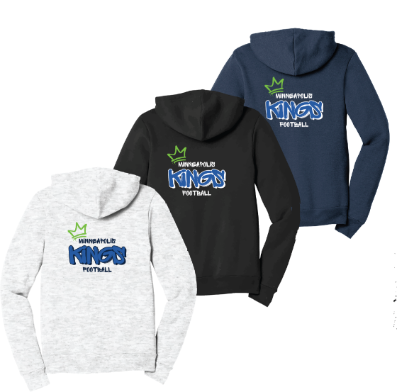 Picture of MPLS Kings BELLA+CANVAS® Unisex Sponge Fleece Full-Zip Hoodie