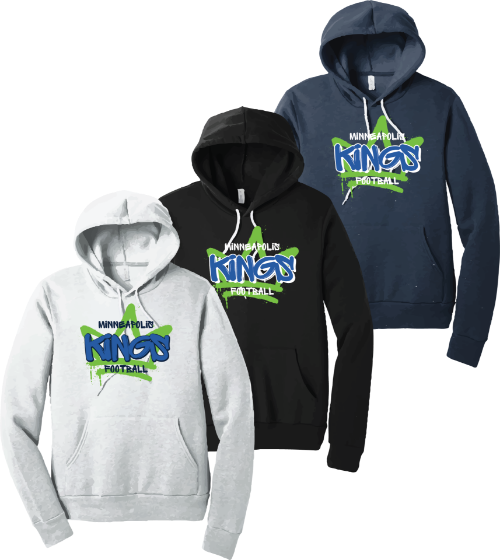 Picture of MPLS Kings BELLA+CANVAS® Unisex Sponge Fleece Pullover Hoodie Logo 1