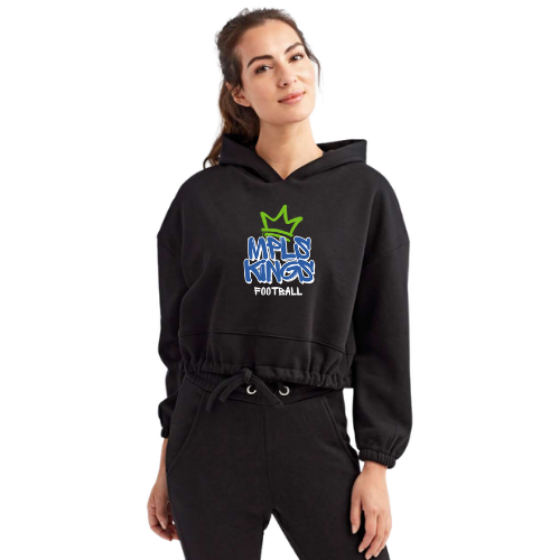 Picture of MPLS Kings Women's Cropped Maria Hooded Sweatshirt -logo 3